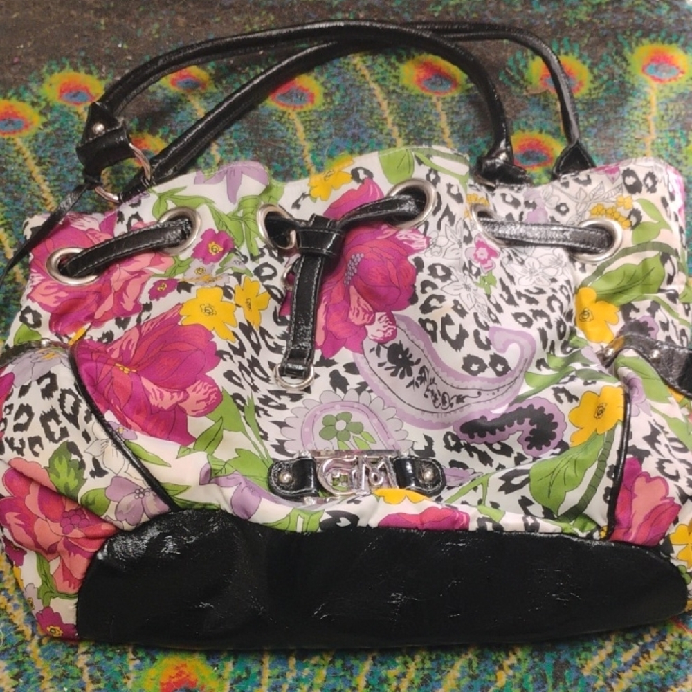 Gia Milani Floral and Leopard Print Women's Bag
